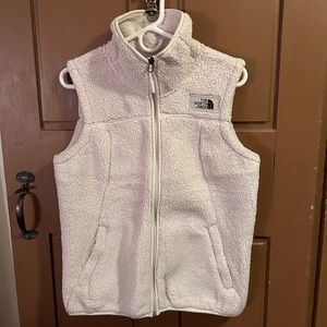 The North Face Creamy White Pile Vest - Size Medium